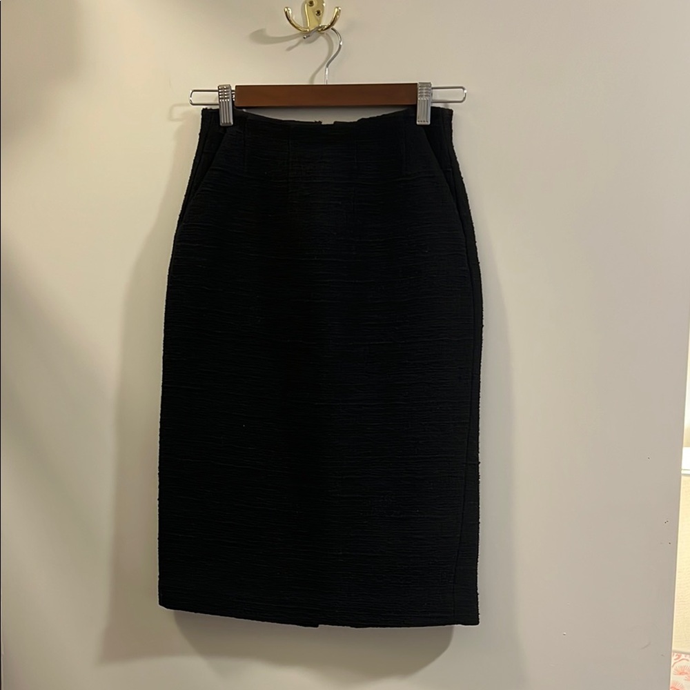 Aritzia Black Midi Pencil Skirt for Work
